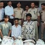 ओडिशा से ट्रेन के जरिए गांजा ला रहे थे तस्कर, खरसिया में 52 किलोग्राम गांजा के साथ 3 गिरफ्तार