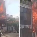 लखनऊ कोचिंग सेंटर में भीषण आग से मची चीख-पुकार! जान बचाने के लिए खिड़कियों से कूदे छात्र, कई के फंसे होने की आशंका